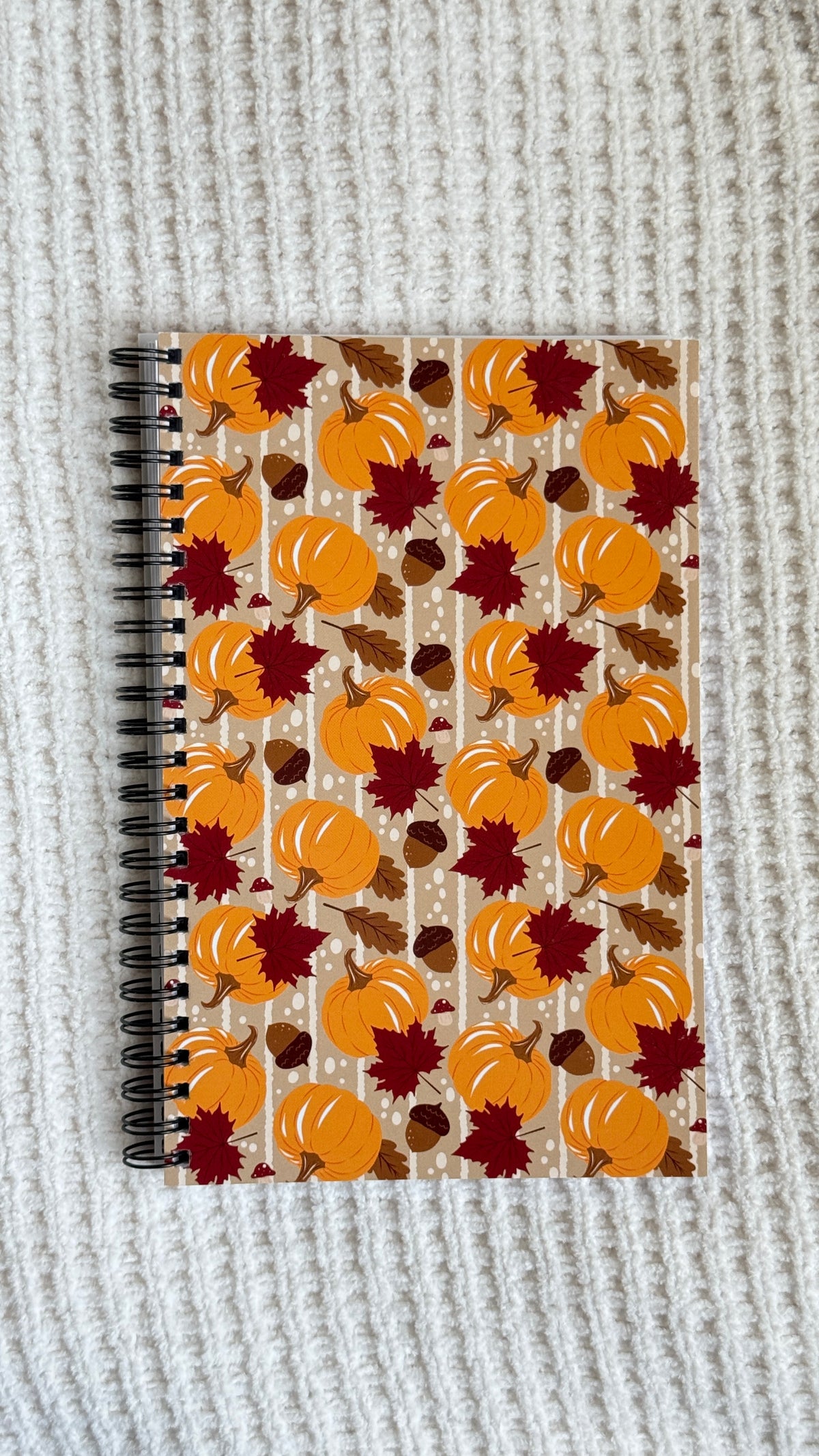 Pumpkin Leaves Lined Notebook