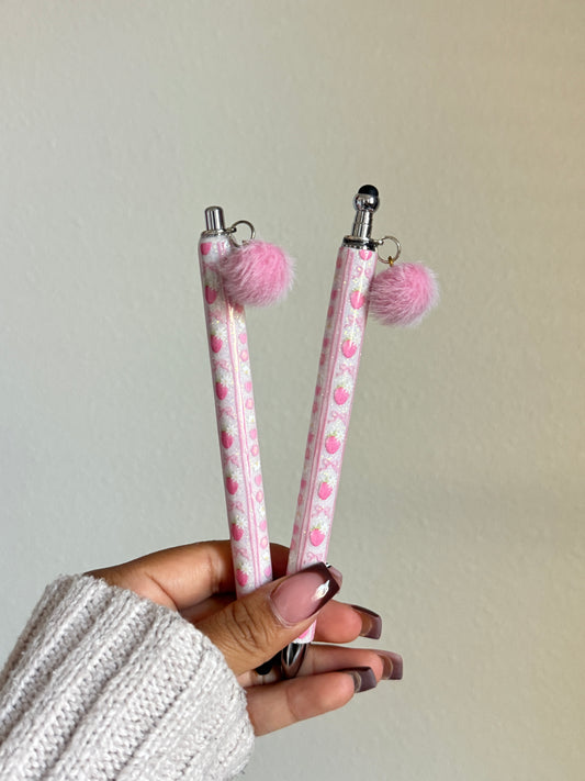 Strawberry & Stripes Pen